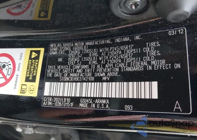 5TDBK3EH9CS142108: 42379560