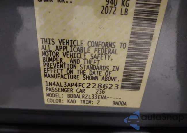 1N4AL3AP4FC228623: 42379617