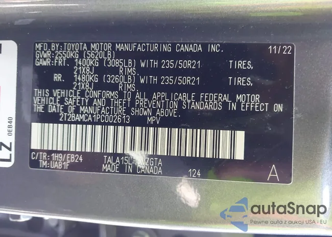 2T2BAMCA1PC002613: 42378763