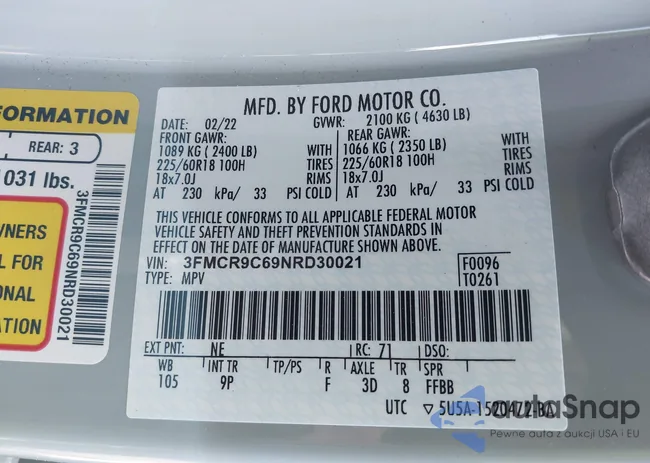 3FMCR9C69NRD30021: 42378939