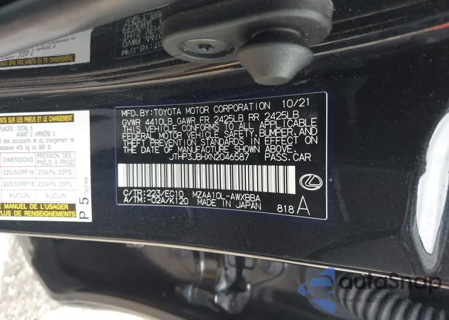 JTHP3JBHXN2046587: 42378996