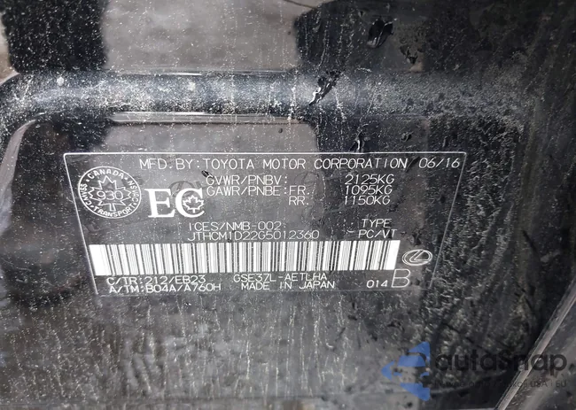 JTHCM1D22G5012360: 42380098