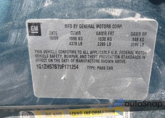 1G1ZH57B79F171254: 42380140