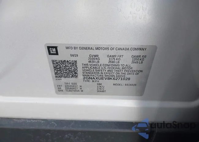 2GNAXUEV8K6271028: 42380440