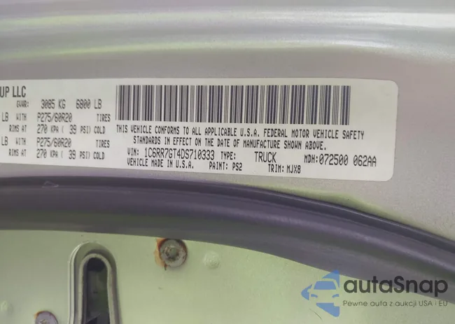 1C6RR7GT4DS710333: 42380487