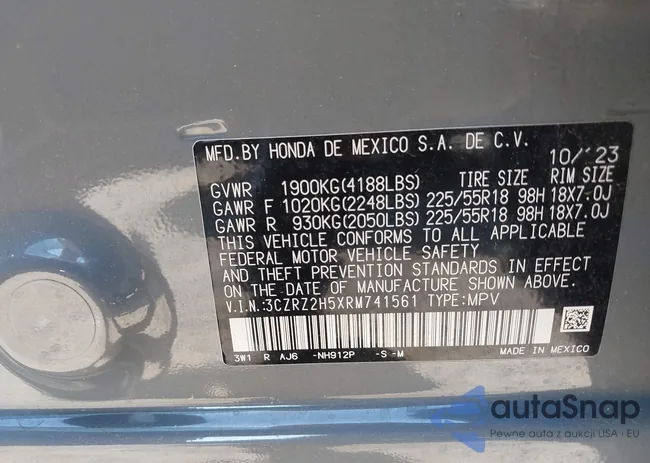 3CZRZ2H5XRM741561: 42380523