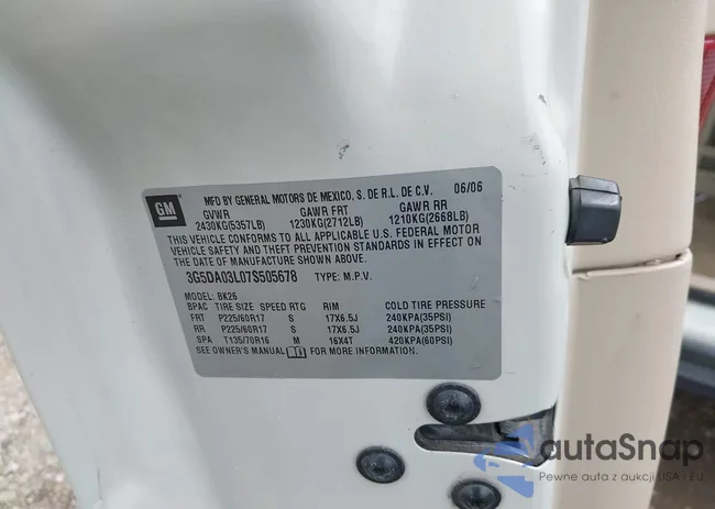 3G5DA03L07S505678: 42380562