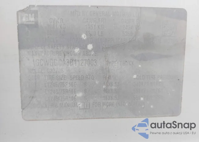 1GCWGGCA3B1127003: 42380652