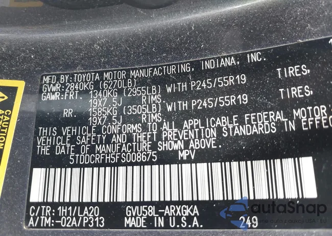 5TDDCRFH5FS008675: 42381246