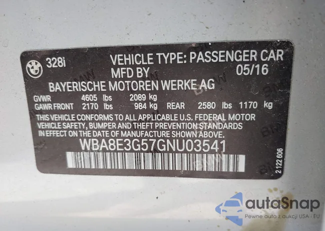 WBA8E3G57GNU03541: 42381274