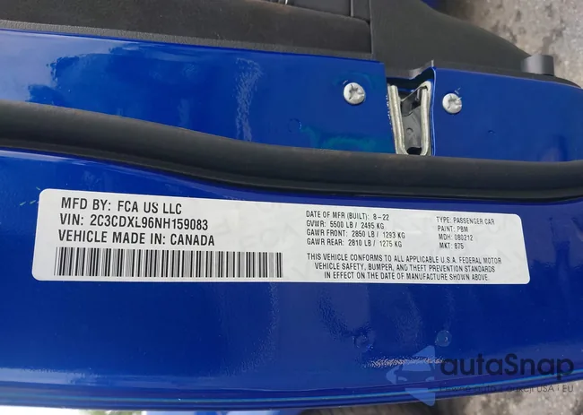 2C3CDXL96NH159083: 42381277