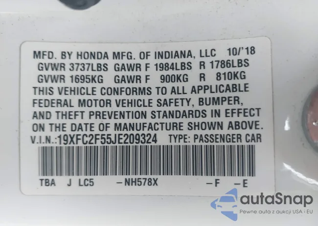 19XFC2F55JE209324: 42380731