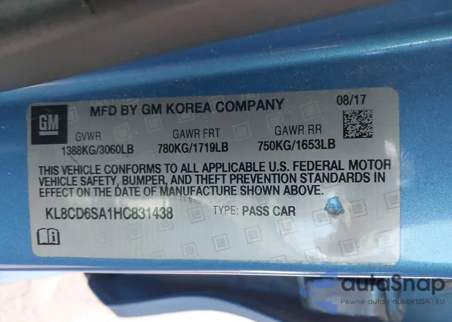 KL8CD6SA1HC831438: 42380824