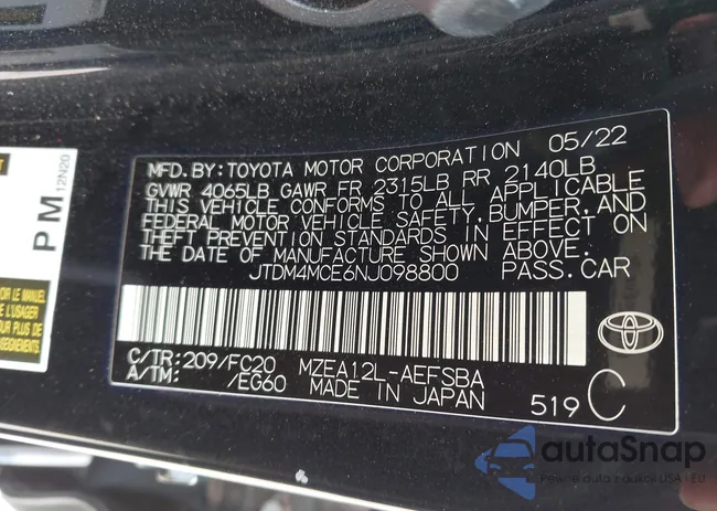 JTDM4MCE6NJ098800: 42380918