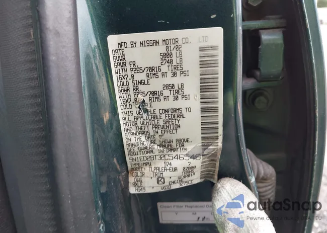 5N1ED28T32C546549: 42381016