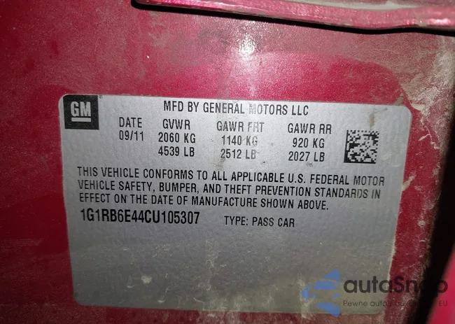 1G1RB6E44CU105307: 42382082