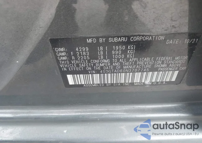 4S3GTAD60N3707745: 42382091