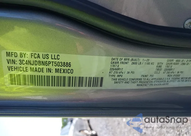 3C4NJDBN6PT503886: 42382290