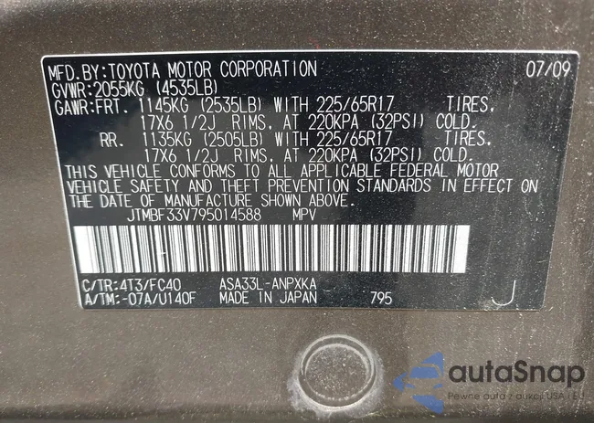 JTMBF33V795014588: 42381853