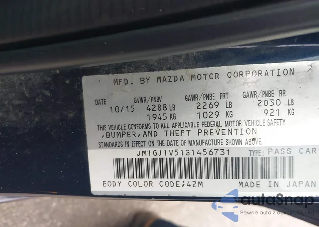 JM1GJ1V51G1456731: 42381870