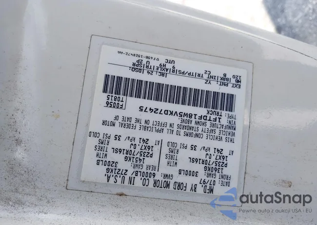 1FTDF18W5VKD72475: 42382038