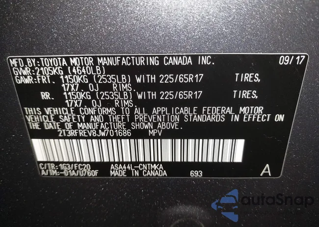 2T3RFREV8JW701686: 42383060