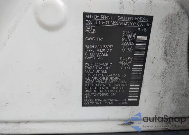 KNMAT2MT6GP624494: 42383225