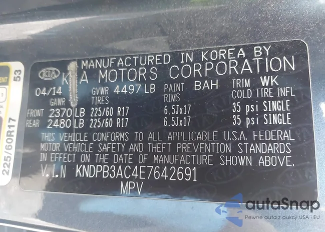 KNDPB3AC4E7642691: 42383309