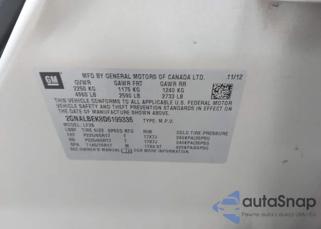 2GNALBEK8D6199336: 42383521