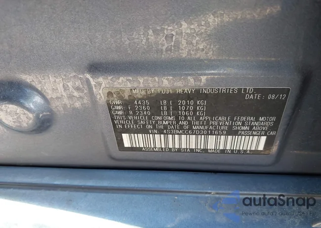 4S3BMCC67D3011659: 42382705