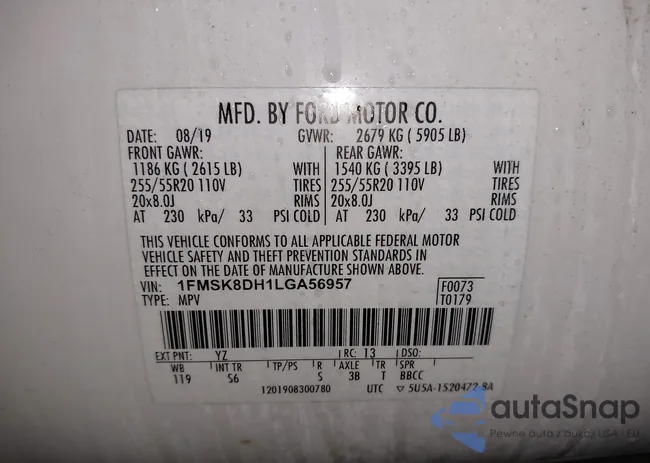 1FMSK8DH1LGA56957: 42382746