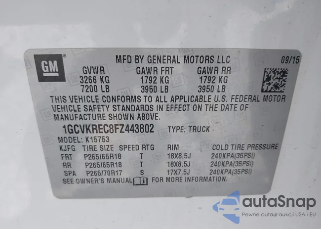 1GCVKREC8FZ443802: 42382784