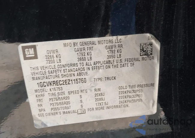 1GCVKREC2EZ115760: 42384085