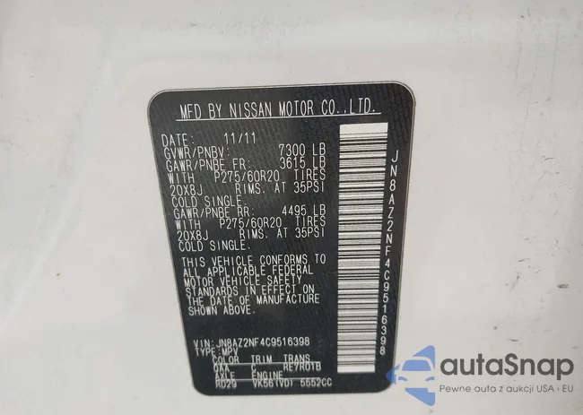 JN8AZ2NF4C9516398: 42384357