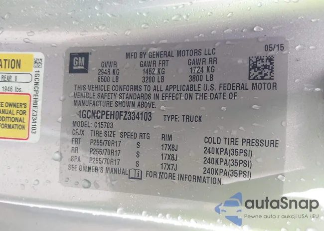 1GCNCPEH0FZ334103: 42384485