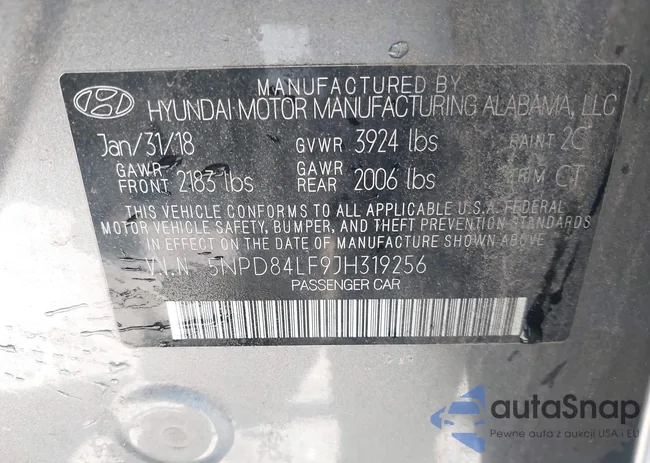 5NPD84LF9JH319256: 42383717