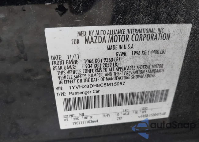 1YVHZ8DH8C5M15057: 42383854