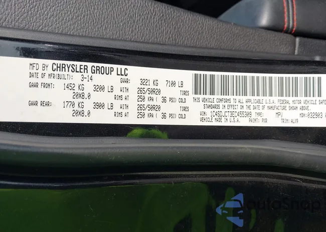 1C4SDJCT3EC455309: 42383971