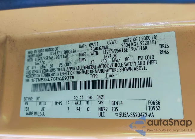 1FTNE2EL7CDA09376: 42385074