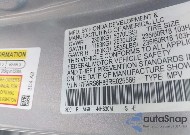 7FARS6H86RE025566: 42385185