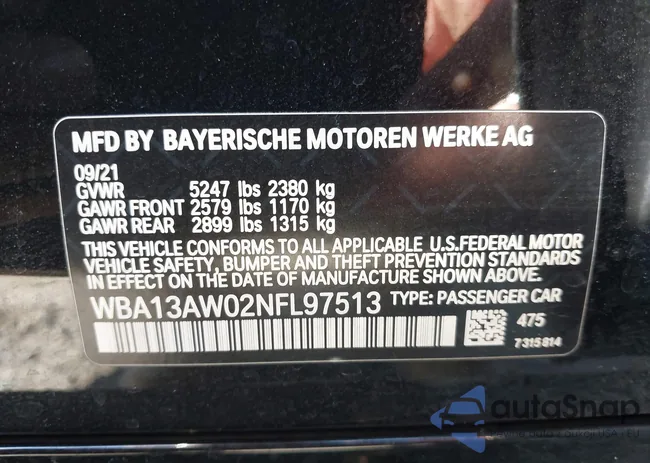 WBA13AW02NFL97513: 42385642