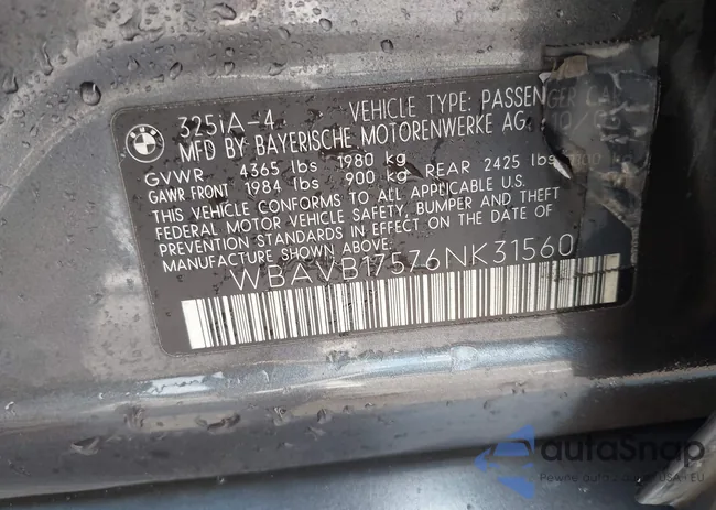 WBAVB17576NK31560: 42384770