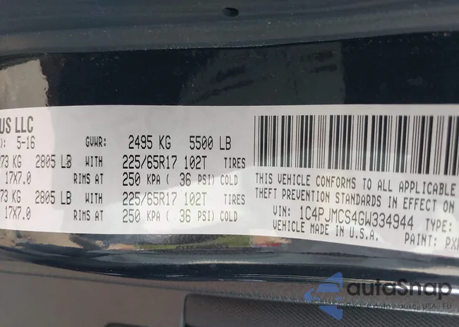 1C4PJMCS4GW334944: 42384923