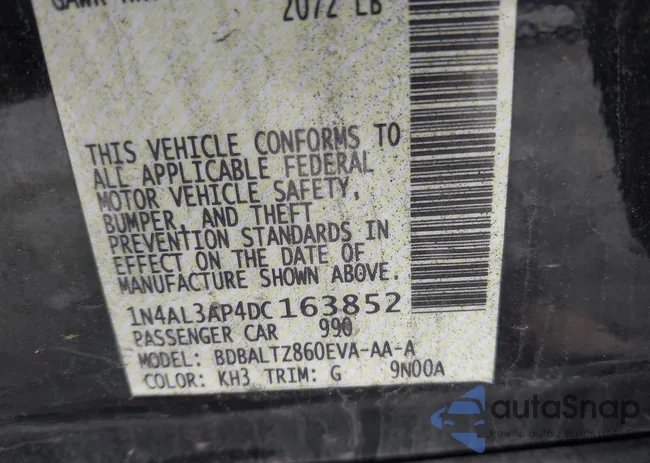 1N4AL3AP4DC163852: 42386106