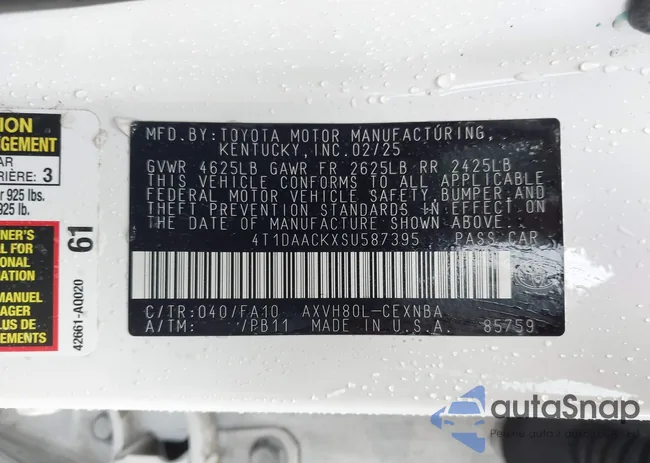 4T1DAACKXSU587395: 42386450