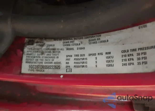 1GCDS136558222625: 42386467