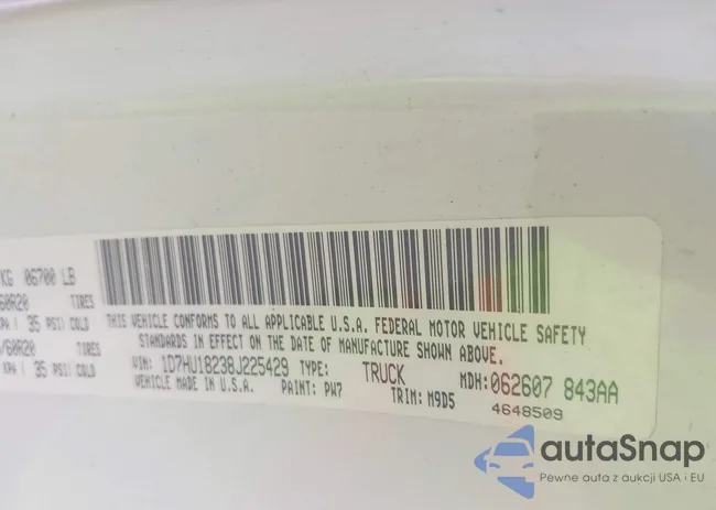 1D7HU18238J225429: 42385809