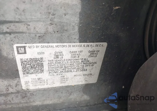 3GNCJKSB9LL273053: 42386005