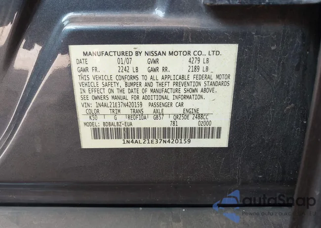 1N4AL21E37N420159: 42387065