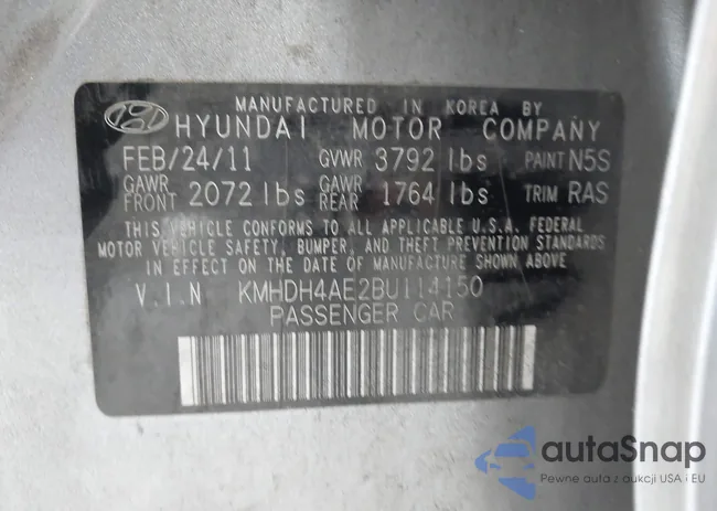 KMHDH4AE2BU114150: 42386738